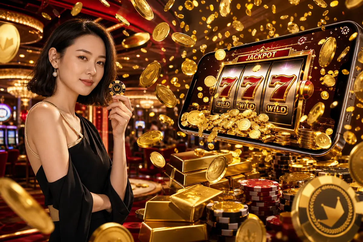 bonas88 Casino dealer live baccarat meja permainan